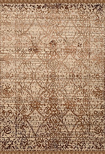 Современный Индийский ковер Amboise №2128 212x151cm из шерсти и бамб. шелка в стиле неоклассика